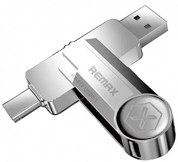 Флеш-карта Remax РХ-817 USB-AUSB-C Silver 64GB